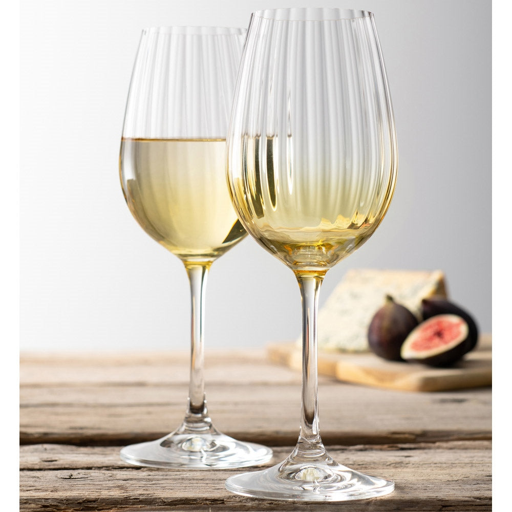 Galway Crystal Erne Amber Wine Glass Set of 2 – Elegant Amber Wine Glasses | Keans Claremorris