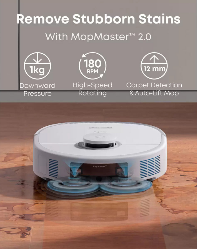 Eufy X10 Pro Omni Robot Vac Vacuum Cleaner and Mop Ultimate Bundle - White | T2351221 - Image 5