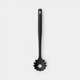 Brabantia black nylon spaghetti scoop with portion hole, ergonomic grip, heat resistant, dishwasher safe – Keans Claremorris.