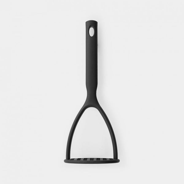 Brabantia Black Nylon Potato Masher, ergonomic, heat-resistant, non-stick, dishwasher safe, recyclable – Keans Claremorris