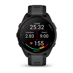 Garmin Forerunner 165 Music GPS Watch Black & Slate Grey with built-in music, GPS tracking - available at Keans Claremorris