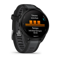 Garmin Forerunner 165 Music GPS Watch in Black & Slate Grey, lightweight running smartwatch – Keans Claremorris