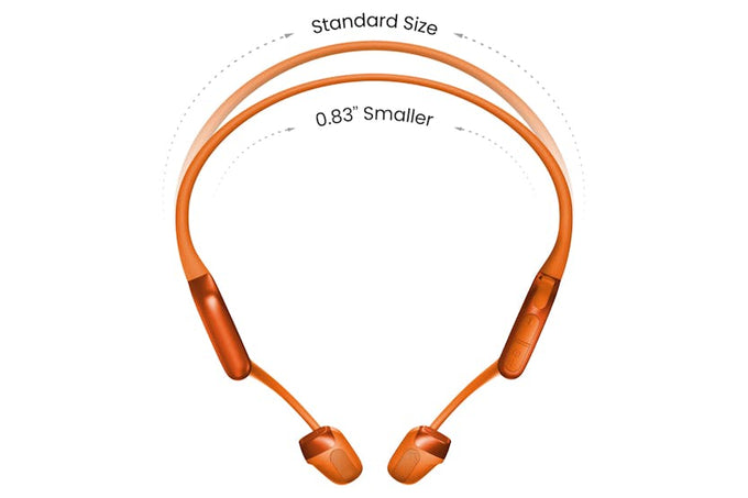 Shokz OpenRun Pro 2 Orange open-ear wireless headphones, bone conduction, lightweight, from Keans Claremorris