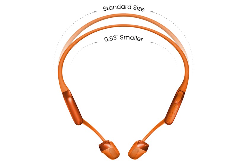 Shokz OpenRun Pro 2 Orange open-ear wireless headphones, bone conduction, lightweight, from Keans Claremorris