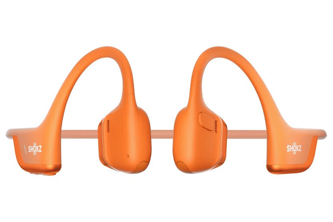 Shokz OpenRun Pro 2 Orange open-ear wireless headphones, bone conduction, lightweight, from Keans Claremorris