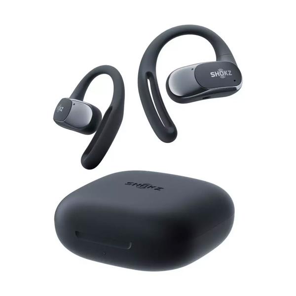 Shokz OpenFit Air Black true wireless open-ear earbuds with 28hr battery, touch controls, from Kean’s Claremorris. – online