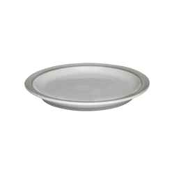 Denby Elements Light Grey Dinner Plate with textured finish, durable stoneware - available at Keans Claremorris.