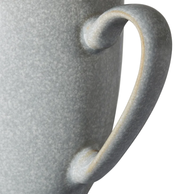 Denby Elements Light Grey Coffee Beaker Mug, durable stoneware, modern design - available at Keans Claremorris