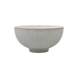 Denby Elements Light Grey Small Bowl, durable stoneware rice bowl, microwave safe, handcrafted in UK, available at Keans