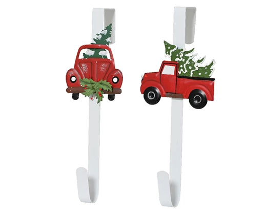 Metal Wreath Holder – 2 Assorted Car Designs H.38cm - Image 1