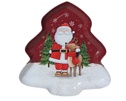 Deco Plate – Tree Shape Tin