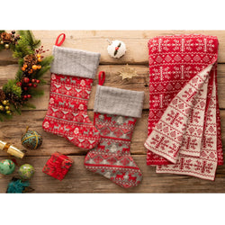 Christmas Red Fairisle Stocking