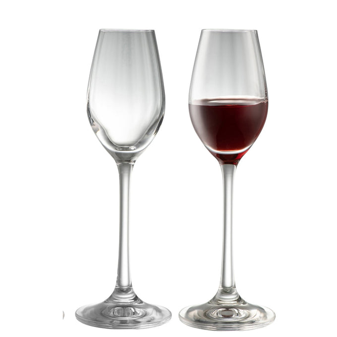 Galway Crystal Erne Sherry Set, elegant mini wine glasses with long stems, perfect for sherry, gift boxed by Keans