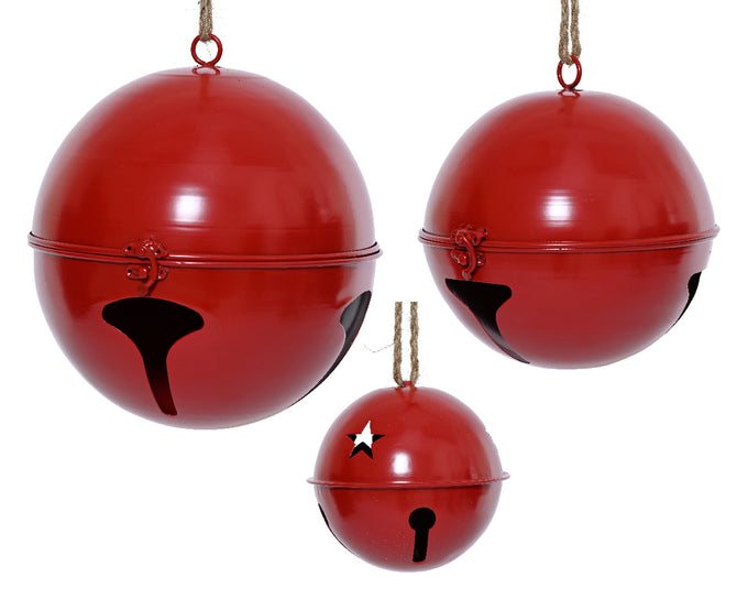 Red Bell Iron Set of 3, 24.5cm diameter x 28cm height, durable kitchen cookware from Keans Claremorris