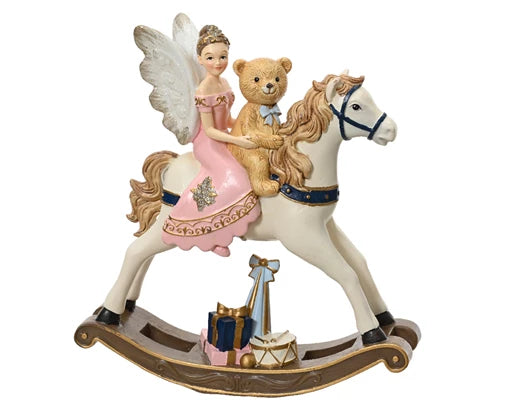 Festive Rocking Horse w/ Fairy