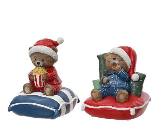  Music Box – Sitting Bears in Pyjamas  H.14cm