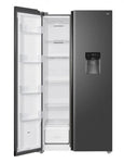 Load image into Gallery viewer, TCL RP503SSF0UK American Style Fridge Freezer with Water Dispenser | Dark Silver
