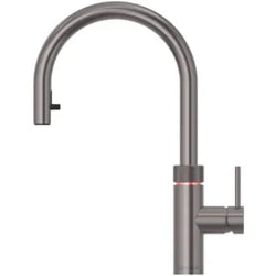 Quooker PRO3 Flex Gunmetal 3-in-1 boiling water tap with pull-out hose, instant 100°C water, from Kean’s Claremorris. –