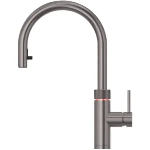 Quooker PRO3 Flex Gunmetal 3-in-1 boiling water tap with pull-out hose, instant 100°C water, from Kean’s Claremorris. –