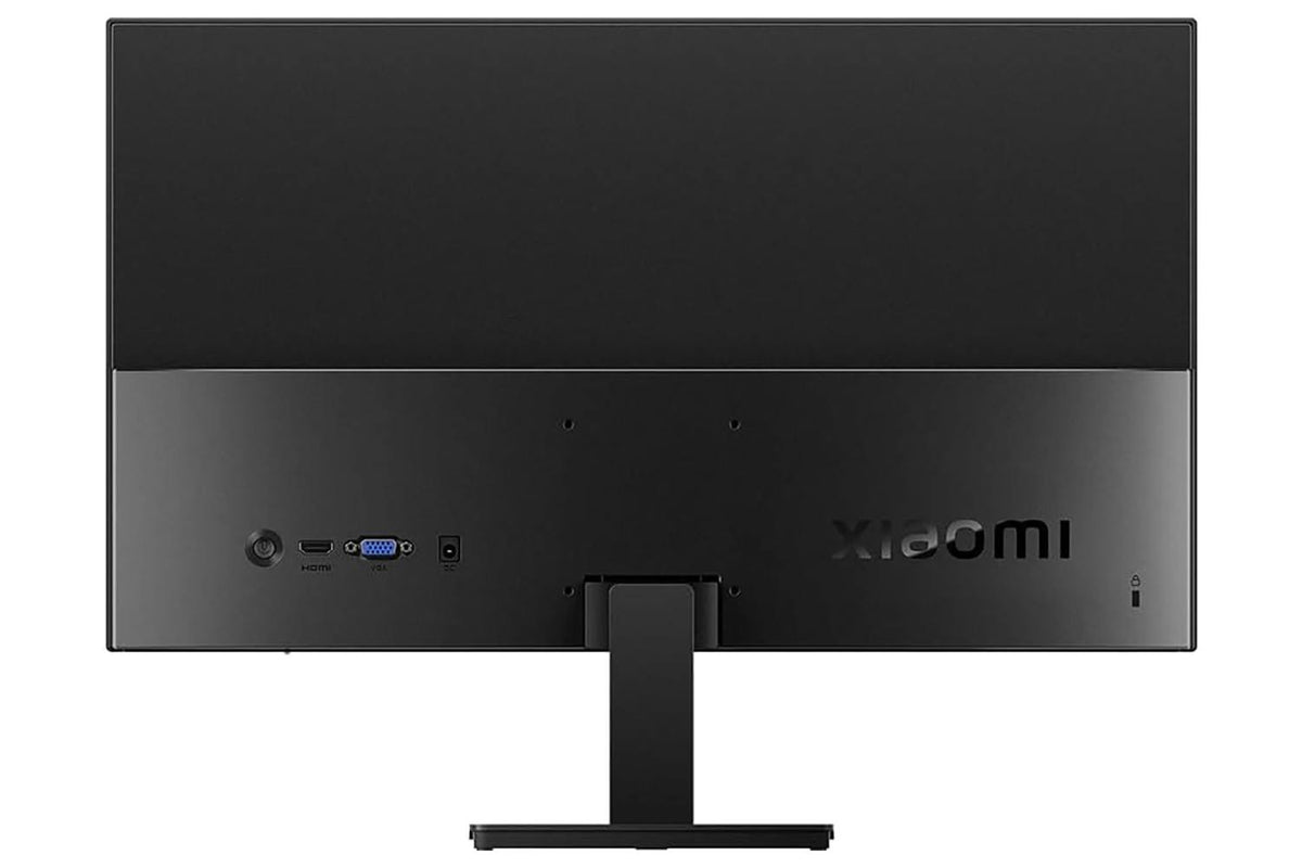 Back view of Xiaomi 21.45'' A22i FHD Monitor showing ports and stand attachment