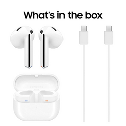 Samsung Galaxy Buds3 White In-Ear Wireless Earbuds SM-R530NZWAEUA - Noise Cancelling, Keans Claremorris