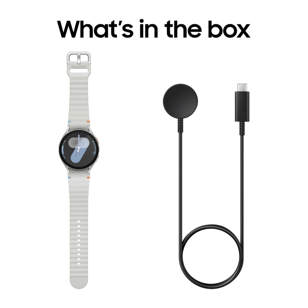 Samsung Galaxy Watch 7 44mm Silver SM-L310NZSAEUA smartwatch, sleek design, available at Keans Claremorris.