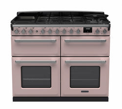 Rangemaster Dual Fuel Estel Deluxe 110cm Slow Cook Oven Chrome Trim