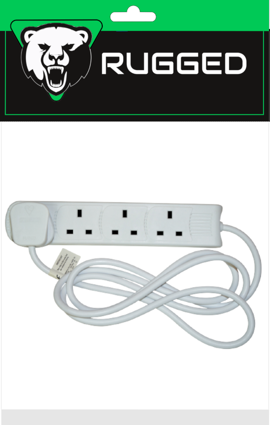 4-Way 5 Metre Rugged Extension Lead Keans Claremorris