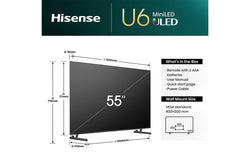 Hisense 55" U6 Mini LED Smart TV | 55U61NQ
