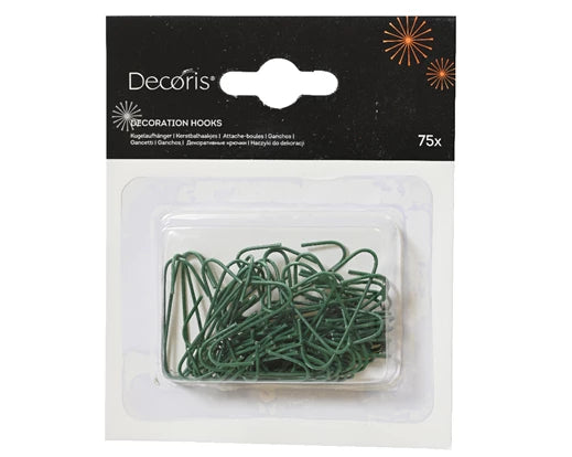 Flexible Bauble Hangers – Green (Pack of 75) - Image 1