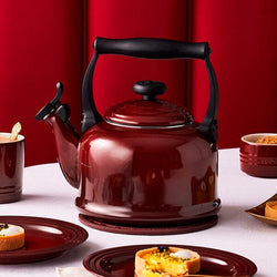 Le Creuset Traditional 2L Garnet Kettle - Durable Cast Iron, Classic Design | Available at Keans Claremorris
