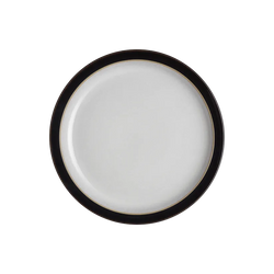 Denby Elements Medium Plate Black - durable stoneware dinner plate, sleek black finish, available at Keans Claremorris.
