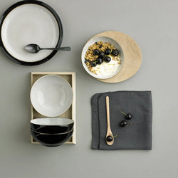 Denby Elements Black Cereal Bowl - Durable stoneware, sleek design | Available at Keans Claremorris