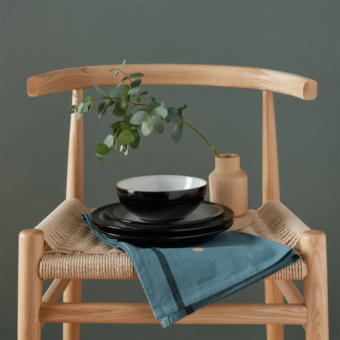 Denby Elements Black Cereal Bowl - Durable Stoneware, Matte Finish | Available at Keans Claremorris