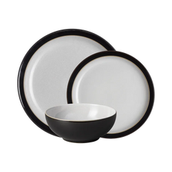 Denby Elements 12 Piece Dinnerset - Black