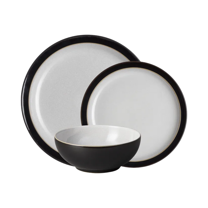 Denby Elements 12 Piece Dinnerset - Black - Image 3