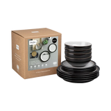 Denby Elements 12 Piece Dinnerset - Black