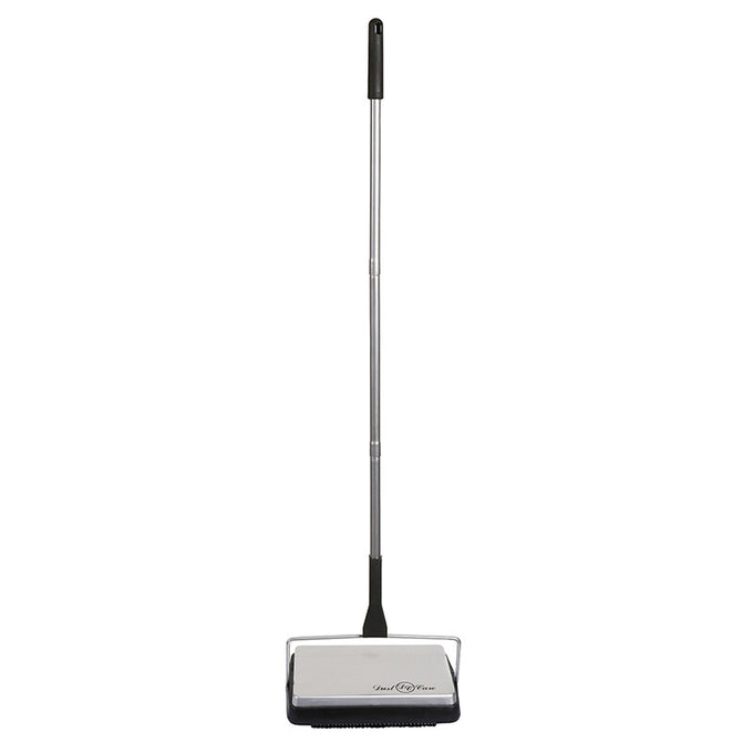 Dustcare Carpet Sweeper Silver EXS1002, lightweight manual floor cleaner, efficient dust removal - Keans Claremorris