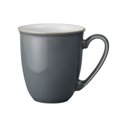 Denby Elements Fossil Grey Coffee Beaker Mug, durable stoneware, stylish design - available at Keans Claremorris