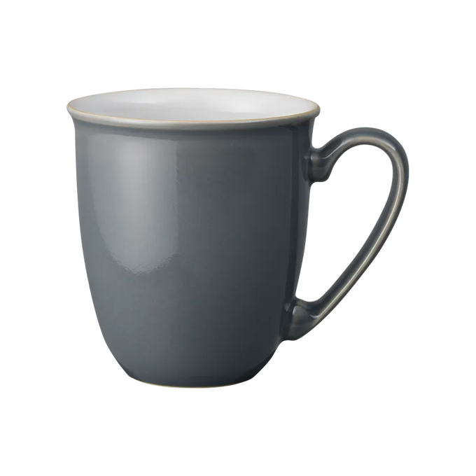 Denby Elements Fossil Grey Coffee Beaker Mug, durable stoneware, stylish design - available at Keans Claremorris