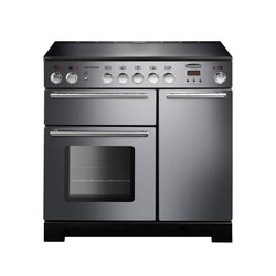 Rangemaster Infusion 90CM Induction Range Cooker with sleek design, available at Keans Claremorris.