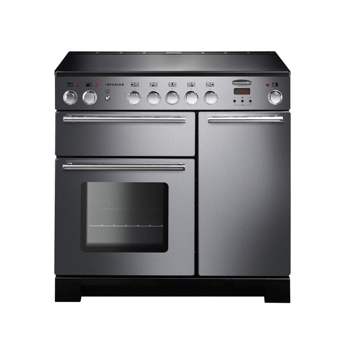 Rangemaster Infusion 90CM Induction Range Cooker with sleek design, available at Keans Claremorris.