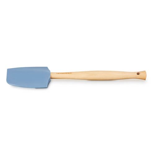 Le Creuset Craft Medium Spatula in Chambray blue, durable silicone, ergonomic handle - available at Keans Claremorris