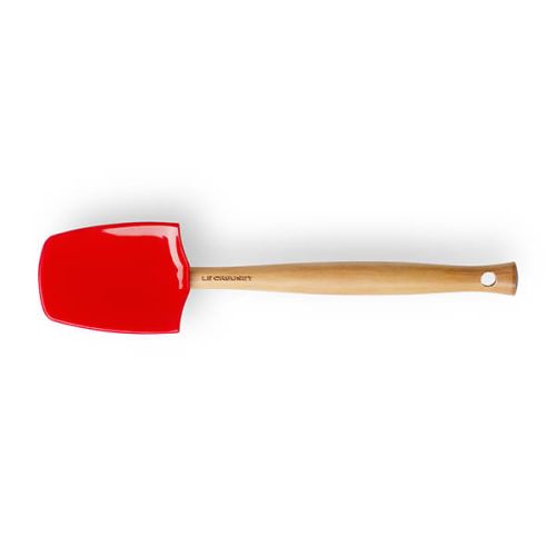 Le Creuset Large Cerise Spoon Spatula, durable silicone, heat resistant, flexible, non-scratch, dishwasher safe - Keans