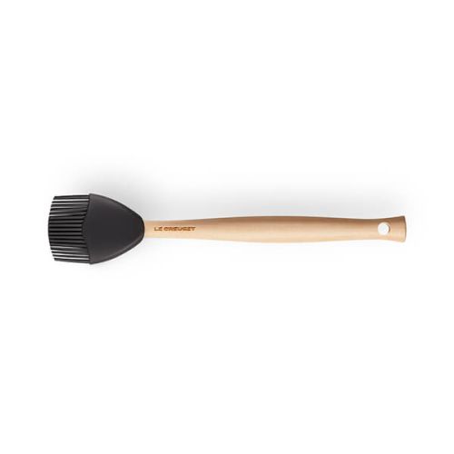 Le Creuset Black Silicone Basting Brush, heat-resistant, non-scratch, dishwasher-safe – available at Keans Claremorris