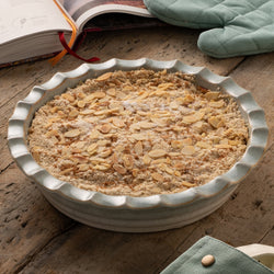 Belleek Living Tivoli Pie Dish ceramic bakeware, elegant design, available at Keans Claremorris