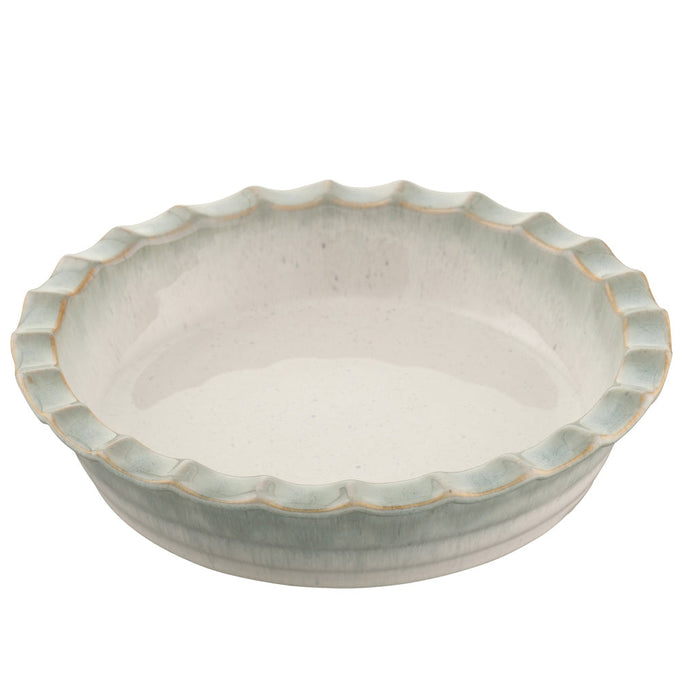 Belleek Living Tivoli Pie Dish, durable blue-grey stoneware, oven-to-table, microwave and dishwasher safe, at Kean’s