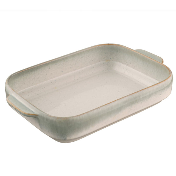 Belleek Living Tivoli Rectangular Baker, durable blue-grey stoneware, oven-safe, microwave-safe, dishwasher-safe, at Kean’s
