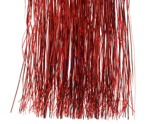 Shiny Tinsel – Red PET Strings W.50cm x H.40cm - Image 1