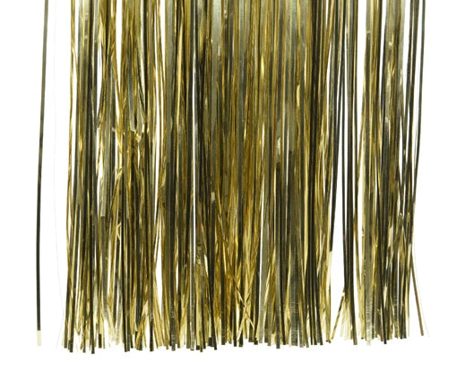 Shiny Tinsel – Light Gold PET Strands W.50cm x H.40cm - Image 1